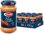 Barilla rotes Pesto alla Calabrese &ndash; Pesto 12er Pack (12x190g)