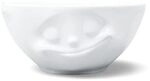FIFTYEIGHT PRODUCTS / Tassen / Schale &bdquo;Gl&uuml;cklich" (Porzellan, 350ml, wei&szlig;, Made
