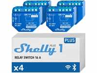 Shelly Plus 1 WLAN-Schalter 4er Pack