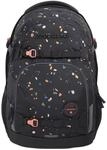 Coocazoo Schulrucksack PORTER, Sprinkled Candy, schwarz-rosa, ergonomischer &