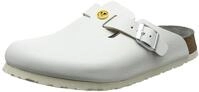 BIRKENSTOCK Boston Wei Antistatik Naturleder, Wei&szlig;, 37 EU