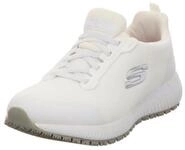 Skechers Damen Squad Sr Trainers, White Flat Knit, 36 EU