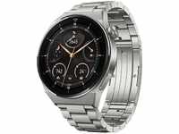 HUAWEI WATCH GT 3 Pro 46mm Smartwatch, Titangehäuse, Saphirglas, Tauch Modus, lange