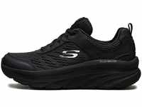 Skechers Damen D'lux Walker Infinite Motion sneakers,sports shoes, Black Leather Mesh