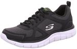 Skechers Herren Track Oxford, Schwarz, 41.5 EU