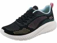 Skechers Damen BOBS Squad Chaos Color Crush Sneaker, Black and Multi Engineered...