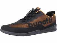 bugatti Herren Moresby Sneaker, Yellow/Black, 43 EU