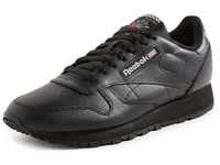 Reebok Unisex Classic Leather Sneakers, Core Black/Core Black/Pure Grey 5, 44.5 EU