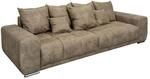 invicta INTERIOR Modernes XXL Sofa ELEGANCIA 285cm Taupe inkl. Kissen Bigsofa Couch