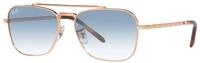 Ray-Ban Rb3636 Quadratische Sonnenbrille f&uuml;r Wohnwagen, Rotgold/Transparenter