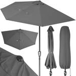 Kingsleeve&reg; Sonnenschirm Halbrund 2,7m Abdeckung UV-Schutz 80+ Balkon Terrasse