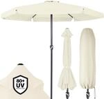 Kingsleeve&reg; Sonnenschirm Balkon 330 cm UV Schutz 80+ mit Schutzh&uuml;lle Kurbel