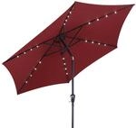 Kingsleeve&reg; Sonnenschirm LED Beleuchtung UV Schutz 80+ Solar Schutzh&uuml;lle 270cm