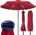 Kingsleeve&reg; Sonnenschirm LED Beleuchtung UV Schutz 80+ Solar Schutzh&uuml;lle 330cm