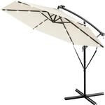 Kingsleeve&reg; Ampelschirm LED Beleuchtung UV Schutz 80+ Solar St&auml;nder...