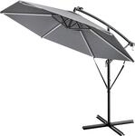 Kingsleeve&reg; Ampelschirm LED Beleuchtung UV Schutz 80+ Solar St&auml;nder...