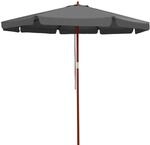 Kingsleeve&reg; Holz Sonnenschirm 330 cm Gro&szlig; UV Schutz 80+ Schutzh&uuml;lle Seilzug...