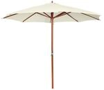 vidaXL Sonnenschirm 300x258cm Sandwei&szlig; Marktschirm Gartenschirm Ampelschirm