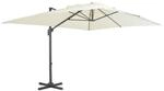 vidaXL Ampelschirm mit Aluminiummast 400 x 300 cm Sand