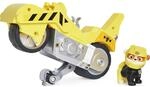 PAW PATROL Moto Pups Rubbles Motorrad mit Spielfigur, Fahrzeug mit R&uuml;ckzugs-...