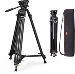 SMALLRIG Videostativ, 73-Zoll (186 cm) Heavy Duty Tripod Hochleistungs Stativ mit