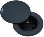 EVOline 159280004100 Steckdosenleiste Unterputz 1-Fach schwarz