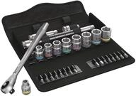 Wera 05004050001 8100 SB 10 Zyklop Metal-Knarrensatz, Durchsteckvierkant, 3/8...