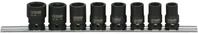 KS Tools 515.0608 3/8" Sechskant-Kraft-Stecknuss-Satz, kurz, 8-tlg.