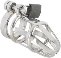 You2Toys Chastity-Cage - professioneller Penisk&auml;fig f&uuml;r M&auml;nner, mit Schloss und 2
