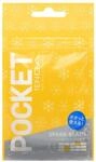 POCKET TENGA Spark Beads - flacher Masturbator | Perlenartige Noppenstruktur im