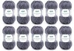 Gr&uuml;ndl Wolle Lisa Premium Jeans - Garn zum Stricken mit Farbverlauf - Strickgarn -