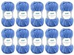Gr&uuml;ndl Wolle Lisa Premium Jeans - Garn zum Stricken mit Farbverlauf - Strickgarn -