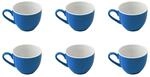 Ritzenhoff & Breker Doppio Espressotassen, 6er Set, Espresso Obertassen mit farbigem