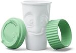 FIFTYEIGHT PRODUCTS / Becher ToGo &bdquo;Lecker (Porzellan, 400ml, Mint, Made in...