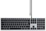 SATECHI Keyboard Slim W3 USB-C Wired | USB-C Tastatur | deutsches Layout...