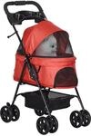 PawHut Hundewagen Hundebuggy klappbar f&uuml;r Hunde & Katzen bis 4 kg Katzenbuggy...