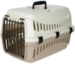 Kerbl Pet Transportbox Expedion, Creme/Taupe, 45x30x30 cm, Hundebox, Katzenbox,