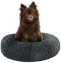 lionto Donutbett f&uuml;r Hunde und Katzen, Flauschiges Hundebett rund f&uuml;r kleine und