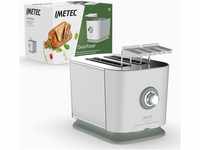 Imetec GranToast Toaster, 2 extra große Schlitze und zu öffnende Zangen für extra