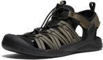 KEEN Herren Drift Creek H2 Sandalen, Dark Olive/Black, 46 EU