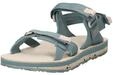 Jack Wolfskin Damen Outfresh Deluxe W Sandale, Bluish Grey/Rose, 35.5 EU