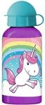 P:os 27555 - Trinkflasche mit beliebtem Einhorn Motiv, aus Aluminium, bpa- und