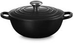 Le Creuset Marmite Br&auml;ter Signature 'Mattschwarz' &Oslash;24cm / 3,1L