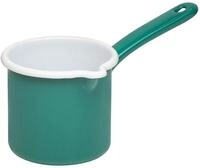 Riess, 0285-111, Schnabeltopf mit Stiel &Oslash; 12cm, NATURE GREEN DARK, Emaille,...