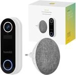 Hombli Smart Funk T&uuml;rklingel mit Chime 2, Gegensprechfunktion, HD-Video-Kamera 140&deg;