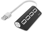 Hama USB Hub 4 Ports (High-Speed Daten&uuml;bertragung, 4X USB-A f&uuml;r Maus, USB-Stick,