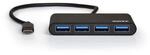 Port Designs 900123 USB 3.0 (3.1 Gen 1) Type-с 5000 Mbit/s grau & &ndash; Hub USB 3.0