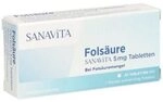 FOLS&Auml;URE SANAVITA 5 mg Tabletten 20 St