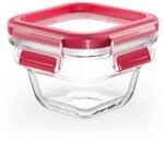EMSA Clip & Close Glas Frischhaltedose, quadratisch, 0,18 L, 100 Prozent dicht,