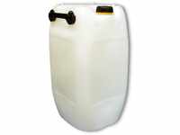 plasteo® 60L Getränke- Wasserkanister Natur mit Schraubdeckel (DIN 71) 
